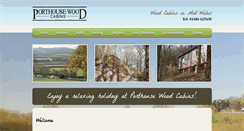 Desktop Screenshot of porthousewoodcabins.co.uk